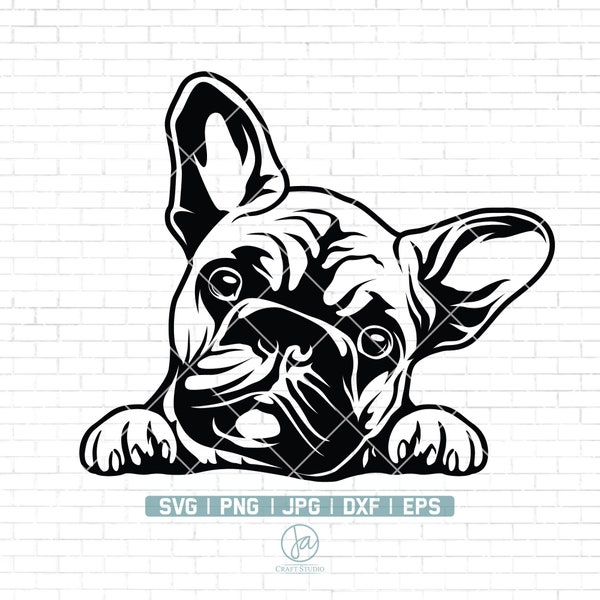 French Bulldog Svg | Frenchie svg | funny dog clipart | pet face png | Bulldog breed Svg | Frenchie Clipart Print | Cricut Cutting Files