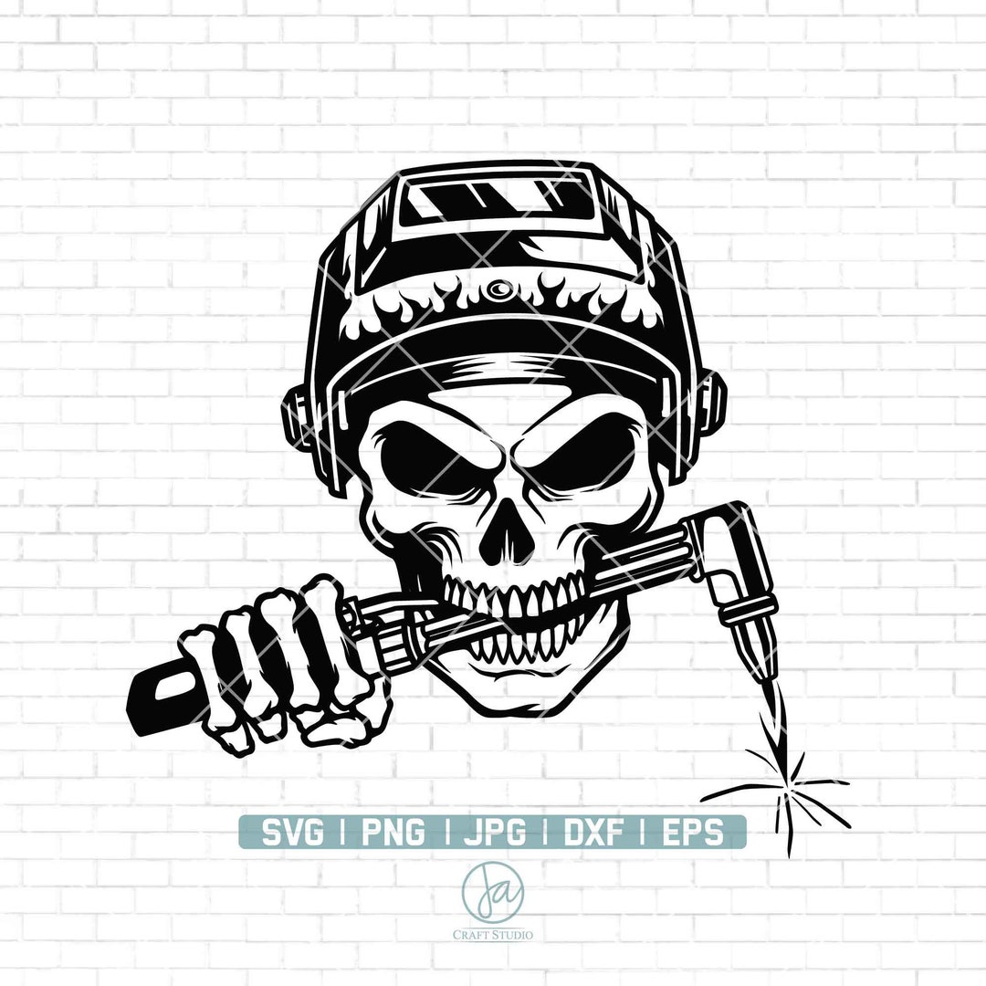 Welder Skull Svg Welder Svg Welder Mechanic Svg Welding Svg Welder
