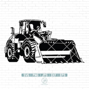 Bulldozer Svg File | Heavy Equipment Bulldozer | Bulldozer Clipart | Construction Truck Svg  | Bulldozer Driver Svg | Bulldozer Cut Files