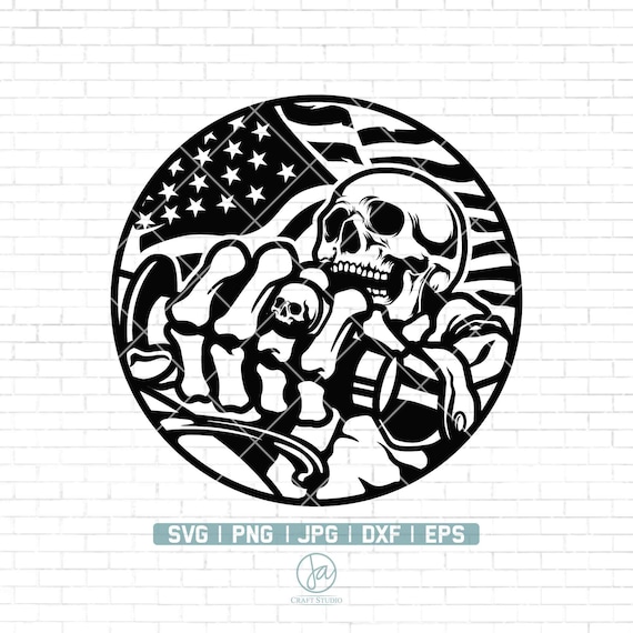 Skull Biker Svg | Skeleton Riding Motorcycle Svg | US Biker Svg | Skeleton Svg | Biker Skull Svg | Biker Shirt | Motorbike Svg | Png Dxf Eps