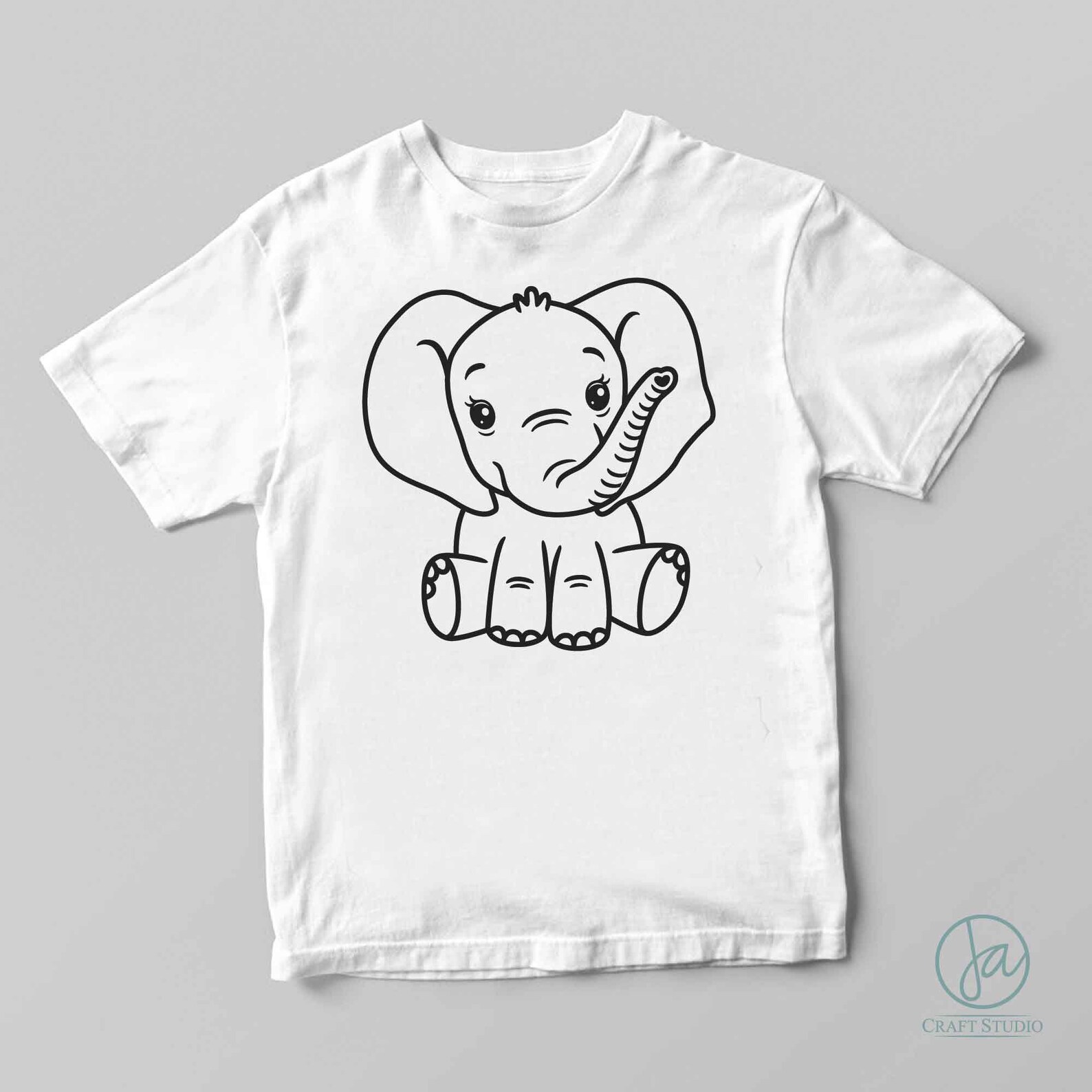 Baby Elephant SVG Cute Elephant Girl Svg Elephant Svg Etsy