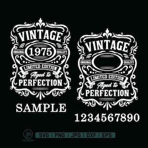 Birthday Vintage Svg | Aged to perfection svg | Limited edition Svg | Birthday premium quality t-shirt | Instant Download | Png Dxf Jpg Eps