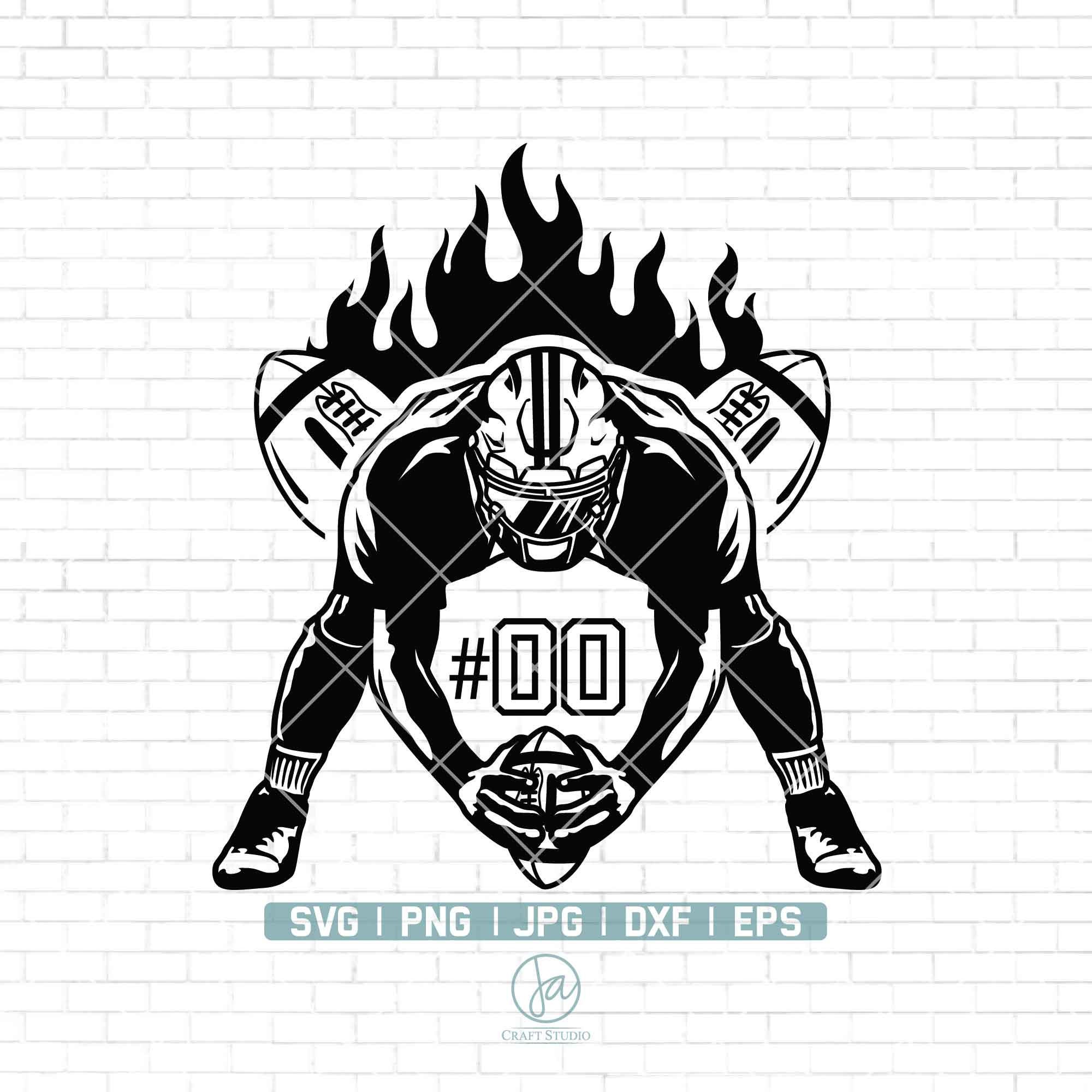 Angry Football Player Clipart