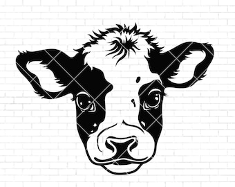 Cute Cow svg | Baby cow svg | Cow Print Svg | Cute Highland Cow Svg | Baby Cow svg | Farm Life svg | Cow Svg Files for Cricut | Png Dxf Eps