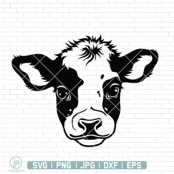 Cute Cow svg | Baby cow svg | Cow Print Svg | Cute Highland Cow Svg | Baby Cow svg | Farm Life svg | Cow Svg Files for Cricut | Png Dxf Eps