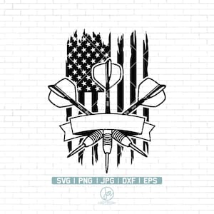US Darts Svg | Dartboard Svg | Darts Svg | Darts Clipart | Dart Game Svg | Dart Target Svg | Darts Svg Cut Files for Cricut | Png Dxf Eps
