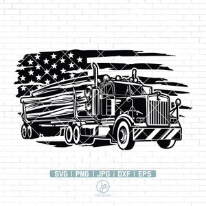 US Logging truck Svg | Us truck Driver svg | Logging truck Shirt | Truck Svg | Logging Truck Png | Logging truck Clipart | Cut files