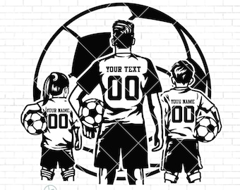Personalized Name Svg Png | Soccer Family Player Svg | Soccer Player Svg | Soccer Kids Svg | Soccer Clipart | Soccer Png | Soccer Dad Svg