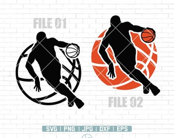 Basketball Player Svg | Basketball Cricut | Basketball Tshirt | Basketball Png | Team Sports Svg | Basketball Svg Files for Cricut | Png Dxf