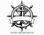 Anchor Svg | Rope Anchor Svg | Split Anchor Rope Svg | Boat Anchor Svg | Anchor Png | Anchor Svg Files for Cricut Ang Silhouette | Png Dxf