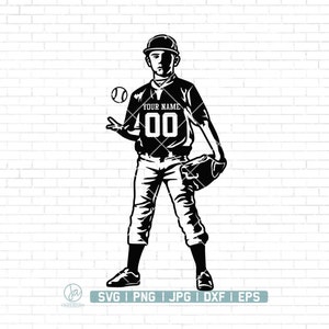 Personalized Name Svg, Baseball Player Svg, Baseball Mom Svg, Baseball Team Svg, Baseball Player Clipart, Baseball Cutfile, Png Dxf Jpg Eps