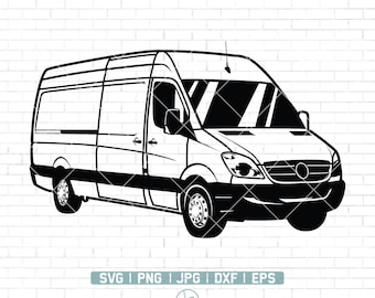 Carga Delivery Van SVG / Moving Vehicle SVG / Delivery Van Truck Svg / Shipping Van Svg / Delivery Van Svg Cut Files for Cricut /Png Dxf Eps