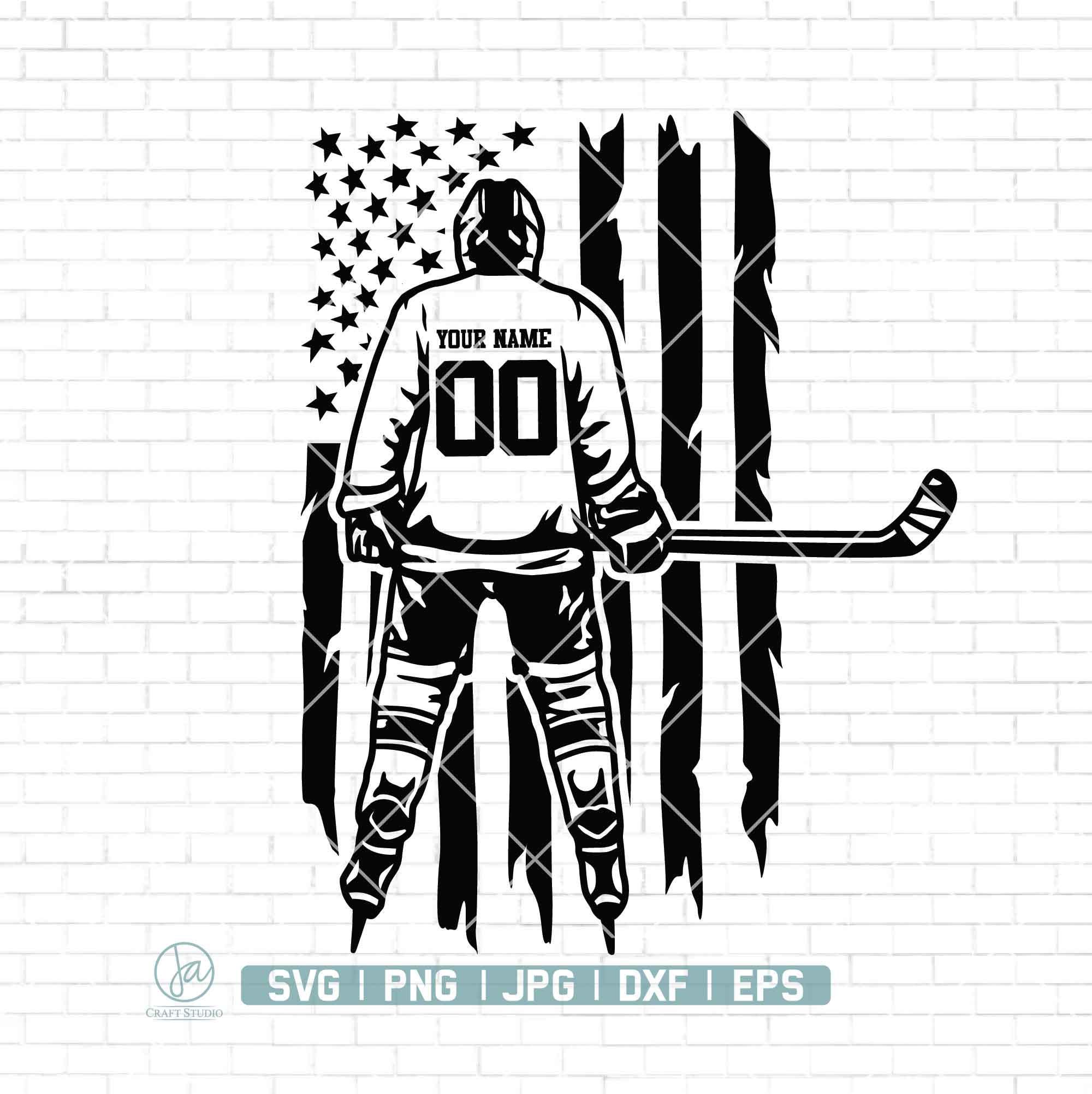 【HOCKEY】 DECAL TEE WHITE USA Hockey Goalie Tee | Nostalgic 90s Waving S Logo