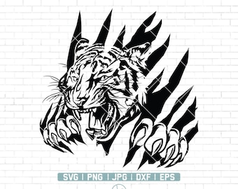 Tiger Scratch Svg | Tiger Claw Svg | Tiger Svg | Tiger Decals | Tiger Png | Tiger Animal Svg |  Tiger Look Svg | Tiger Cut Files