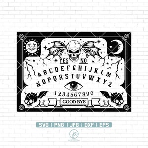 Ouija Board svg | Dead Spirit Game svg | Ouija Board Game svg | Halloween Svg | Ouija Clipart | Spirit of the Glass Svg | Vector Png Dxf Eps