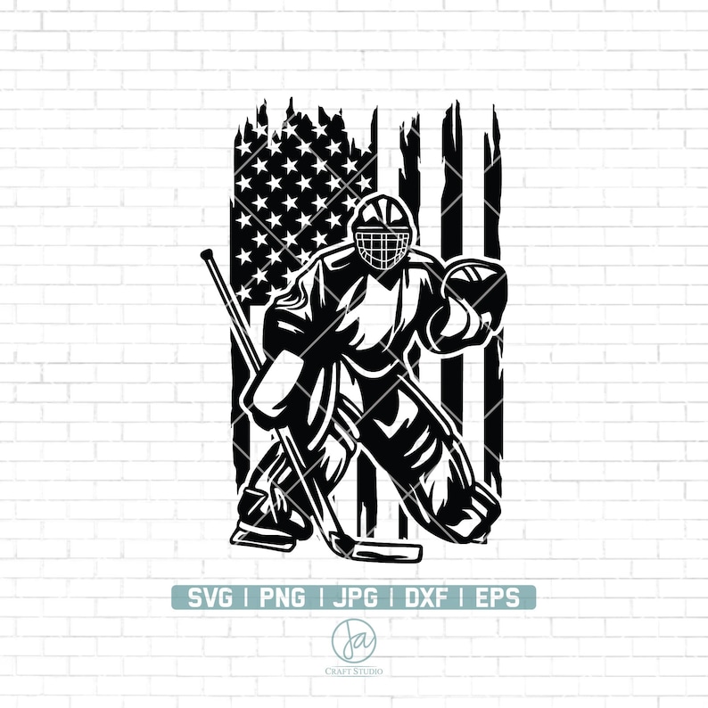 US Hockey SVG Goalie Clipart Goalie Svg Goalie SVG Files Etsy