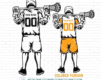 Jugador de Lacrosse Svg, Nombre personalizado, Mamá de Lacrosse Svg, Equipo de Lacrosse Svg, Imágenes Prediseñadas del jugador de Lacrosse, Archivo de corte de Lacrosse, Png Dxf Jpg Eps