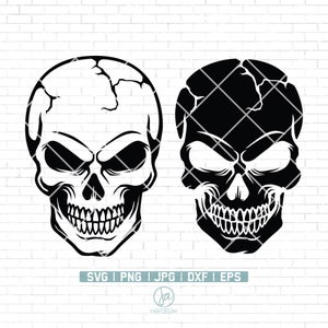 Skull Svg | Skull Head Svg | skeleton svg Skull Clipart | Skull Illustration | Skull Shirt | Skull Silhouette | Skull Cut Files | Skull Png