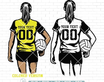 Personalized Name Svg, Volleyball Player Svg, Volleyball Mom Svg, Volleyball Team Svg, Volleyball Player Clipart, Volleyball Cut file, Png