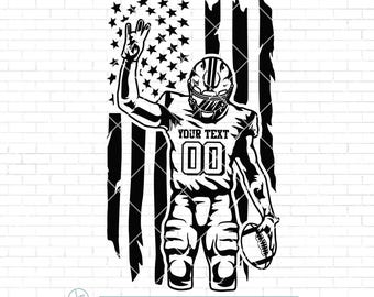 Customized Football Player svg | American Football Svg | Football Name svg | Football Team | Football Season | Sublimation Designs | Png Dxf