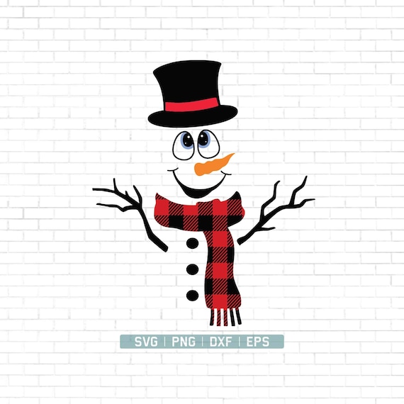 Snowman SVG | Cute Snowman Svg |  Christmas Svg | Snowman boy with bow | Christmas Shirt | Eyelashes svg | Clipart | Silhouette Cut Files