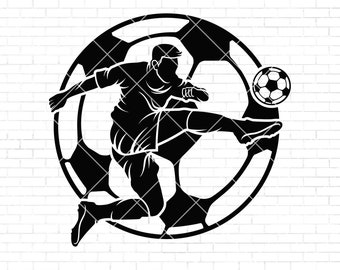 Voetbal SVG | Voetbal SVG | Voetbalbal Vector | Voetbal Cricut | Voetballer Svg | Voetbal clipart | Voetbalteam SVG | Png Dxf Eps