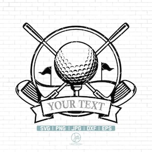 Golf Svg | Golf Name Frame Svg | Golf Monogram | Golf Ball Svg | Golf Clipart | Golfing Svg | Golf Club Svg | Golf Vector | Png Dxf Jpg Eps