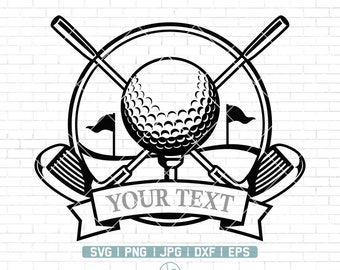 Golf Svg | Golf Name Frame Svg | Golf Monogram | Golf Ball Svg | Golf Clipart | Golfing Svg | Golf Club Svg | Golf Vector | Png Dxf Jpg Eps