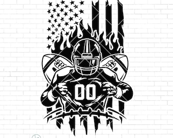 Customized Football Player svg | American Football Svg | Football Name svg | Football Team | Football Season | Sublimation Designs | Png Dxf