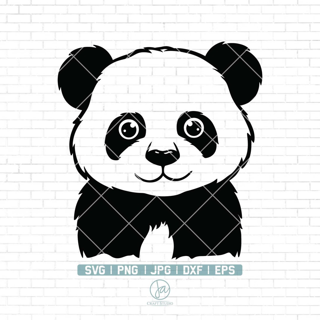 Cute Panda Svg | Panda Svg | Cute Animal Svg | Baby Panda Svg | Animal ...
