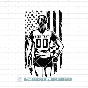 Customized Soccer Player svg | Soccer Girl Player Svg | Soccer Player Svg | Soccer Svg | Soccer Clipart | Soccer Png | Soccer Mom Cut file