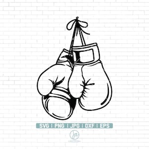 Boxing Gloves Svg File / Boxing Gloves Clipart / American Boxer Svg / Sport Fighting Fighter Svg / Svg Files for Cricut and Silhouette / Png