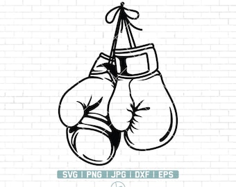 Boxing Gloves Svg File | Boxing Gloves Clipart | American Boxer Svg | Sport Fighting Fighter Svg | Svg Files for Cricut and Silhouette | Png