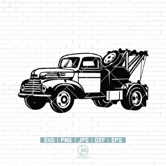 Tow Truck Svg 2 Tow Truck Clipart Tow Truck Driver Svg - Etsy India