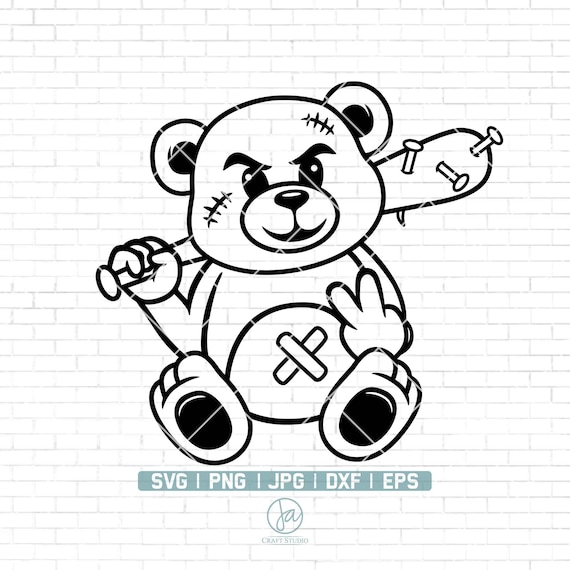 Get well soon card teddy bear with bandaged arm Vector Image