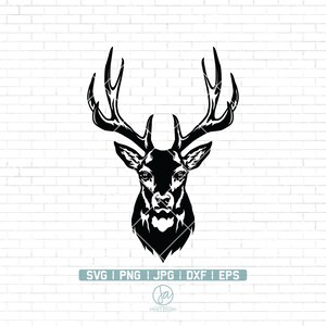 Deer SVG | Deer Head SVG | Deer Hunting SVG | Deer Hunting Clipart | Deer Head Cut File | Hunting Svg | Outdoor Hunting Shirt |Deer Cut File