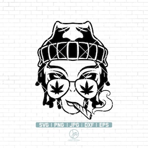 Alien Smoking Joint Svg / Alien Smoking Weed Svg / High as the Moon svg / Smoking Cannabis Shirt svg / Smoking Marijuana svg / Alien svg
