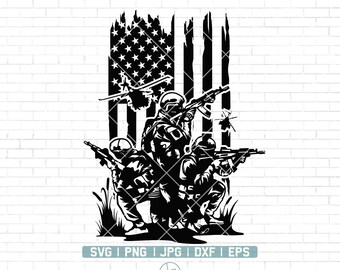 US Soldier Svg | American Troops Svg | United States Military Svg | US Army Svg | US Military Svg | Military png | Clipart | Png Dxf Jpg Eps