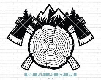 Lumberjack Axe svg | Lumberjack svg | Wood svg | Wood Cutter svg | Logging svg | Lumberjack Clipart | Lumberjack Svg Files for Cricut