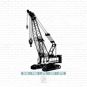 Crane Svg File | Crane clipart | Crane bundle | Construction svg | Excavator svg | Crane operator svg | Svg Files for Cricut and Silhouette