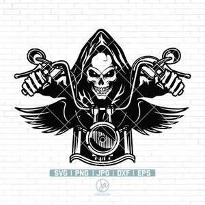 Motorcycle svg | Motorcycle skull svg | Chopper svg | Motorcycle Skeleton svg | Motorcycle Svg Files for Cricut | Clip art | Png Dxf Jpg Eps