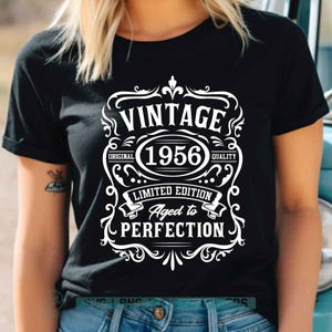 70th Birthday Svg | 70th Birthday Shirt | Vintage 1956 Svg | 1956 Aged to perfection | Aged to Perfection Svg | 70th Birthday Gift Idea