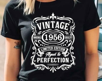 70th Birthday Svg | 70th Birthday Shirt | Vintage 1956 Svg | 1956 Aged to perfection | Aged to Perfection Svg | 70th Birthday Gift Idea