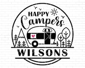 Happy Camper SVG, Camping svg, Al aire libre svg, Aventura svg, Marshmallow svg, Camp Flag svg, Camp Bucket svg, Campng Png, Camper Svg, Png Dxf