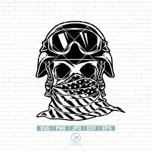 US Veteran Skull Svg | Veteran Skull Svg | Veterans Day Svg | Army Svg | Military Svg | Patriotic Veteran Svg | Cricut & Silhouette | Png