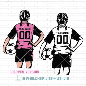 Personalized Name | Soccer Girls Svg | Soccer Player Svg |Soccer Svg | Soccer Clipart | Soccer Png | Soccer Mom Cutfile | Soccer Shirt Png