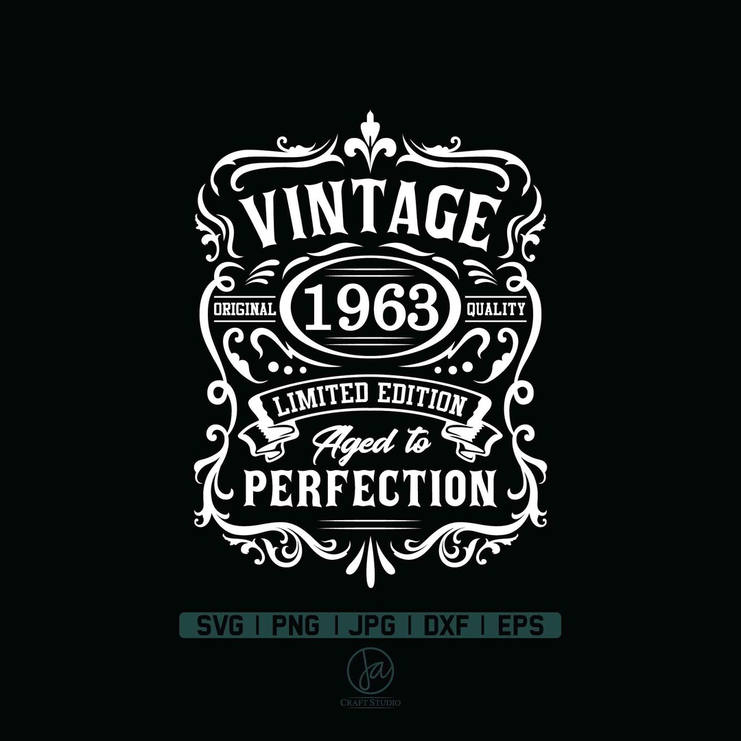 60th Birthday Svg 60th Birthday Shirt Vintage 1963 Svg - Etsy