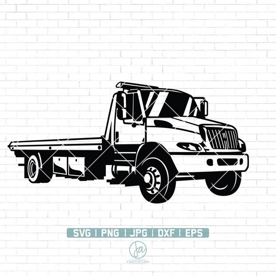 Tow Truck Illustration Tow Truck Svg Tow Truck Clipart Towing Truck Svg ...