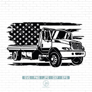 US Tow Truck Svg File | Tow Truck Driver svg | Tow Truck Clipart | Truck Svg | Tow Truck Shirt | Truck Driver Shirt | Cutting Files