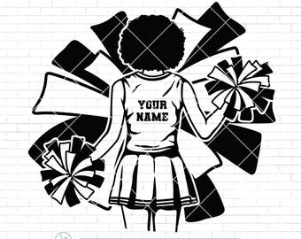 Personalized Name | Cheerleader Svg | Cheerleader Name Svg | Cheer Dance Svg | Cheerleader Shirt | Cheer Clipart | Cheer Png | Png Dxf Eps